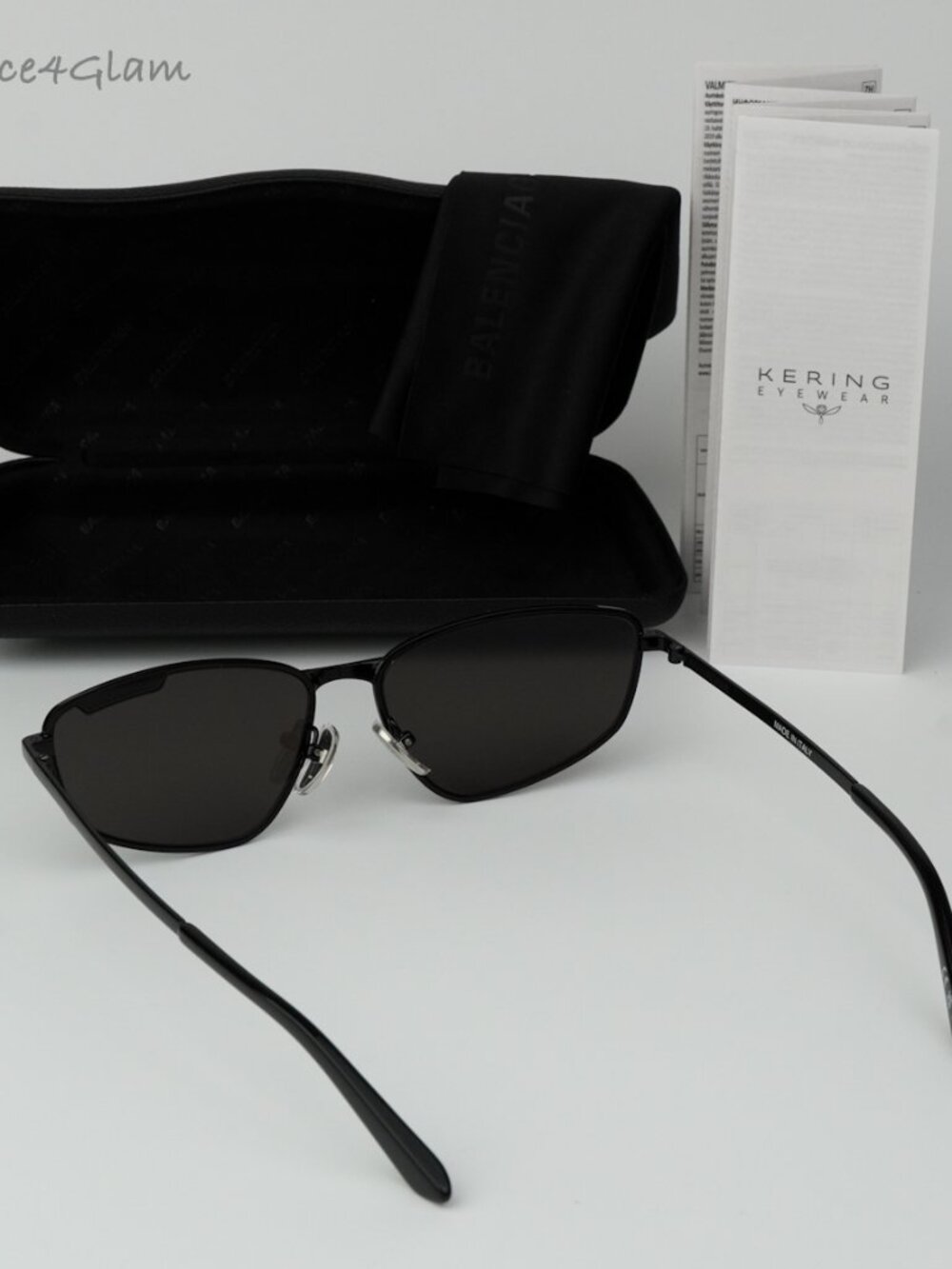 Balenciaga Men Sunglasses Black Grey Geometric BB0277S 001 NEW AUTHENTIC - Picture 10 of 16